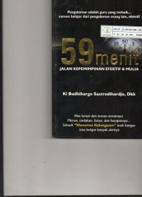 Image of 59 Menit Jalan Kepemimpinan Efektif & Mulia